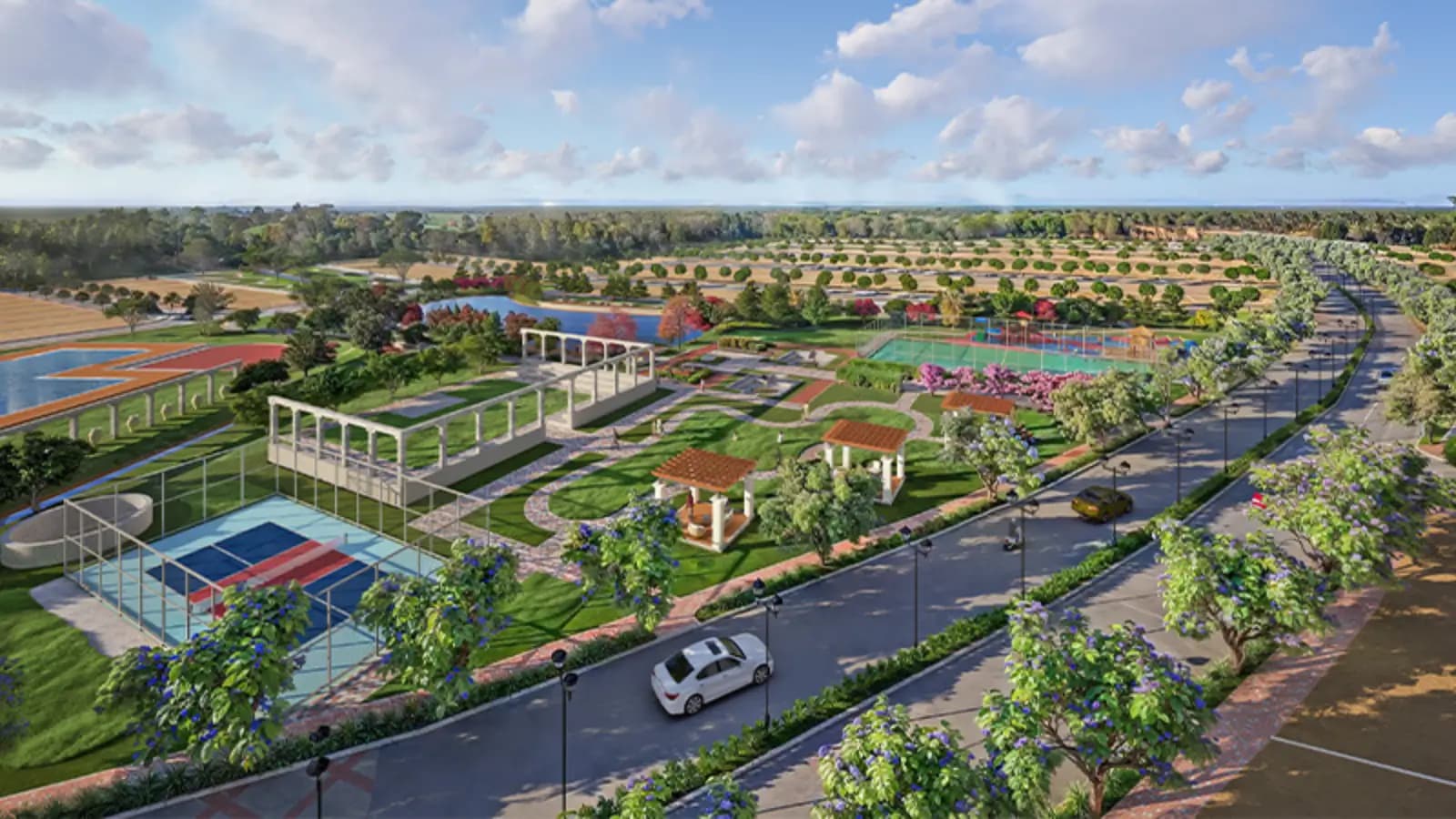 Aerial view of Prestige Gardenia Estates Phase II